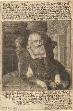Johann Leonhard Beil d. Ä. (= Hans Linhart Beihel); geb. 29.03.1591; gest. 16.08.1675