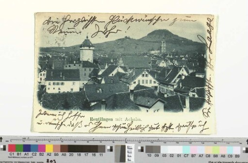 Postkarte an Gustav Schiefler