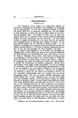 Schulanthologie : Selbstanzeige
