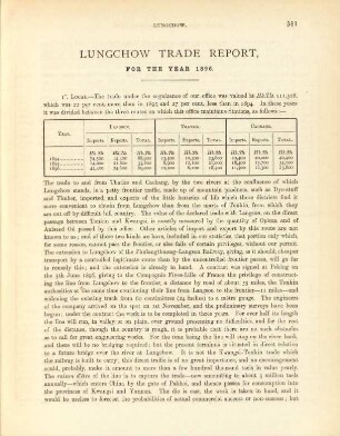 Lungchow trade report, for the year 1896