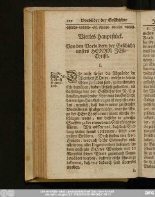 Viertes Hauptstück. Von den Vorbildern der Geschichte unsers Herrn Jesu Christi.