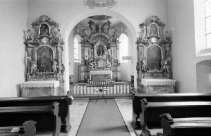 Herbolzheim: Wallfahrtskirche Maria Sand; Innenansicht mit Altar