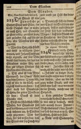 206-213, Vom Glauben (223 - 229)