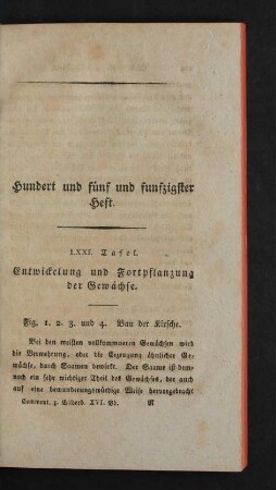 Hundert und fünf und funfzigster Heft.