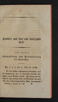 Hundert und fünf und funfzigster Heft.