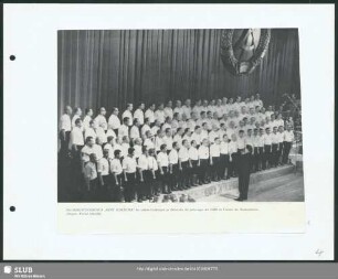 Festkonzert des Bergsteigerchores zum 20.Geburtstag der DDR im neueröffneten Kulturpalast Dresden mit dem Standortmusikkorps der NVA