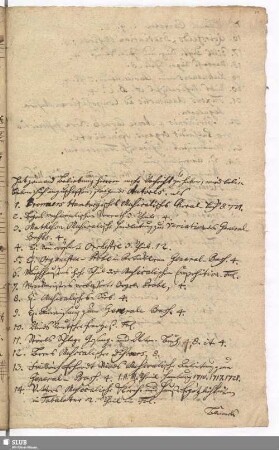 [Bibliographie mit den teilweise maßgeblichen musiktheoretischen Schriften der Zeit]