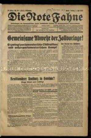 Sozialistische Zeitung. 10. Jahrgang 1927