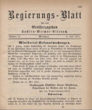 Nr. 13 : 4. Juni 1871