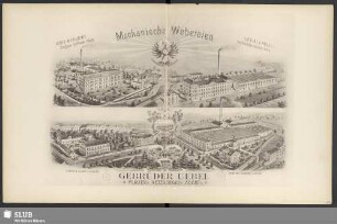 Gebrüder Uebel, Plauen, Netzschkau und Adorf, Vogtl. Mechansiche Webereien