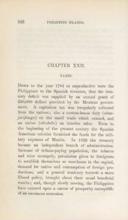 Chapter XXII. Taxes