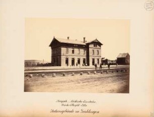 Bergisch-Märkische Eisenbahn. Stationsgebäude Leichlingen: Ansicht