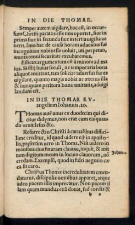 In Die Thomae ...