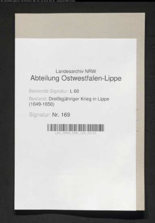 Musterrolle (Namenliste) der lippischen Kompagnie unter Hauptmann Rembart de Wrede