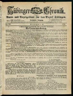 549-568, 15. Juli (Nro. 135) - 21. Juli (Nro. 139)