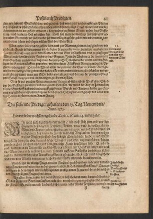 Die siebende Predigt/ gehalten den 19. Tag Novembris/ Anno 1575.