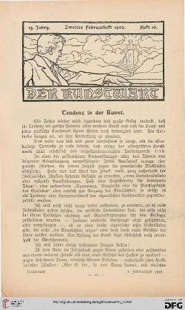 Tendenz in der Kunst