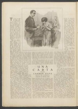 Una carta : Ilustración de Martínez Jerez