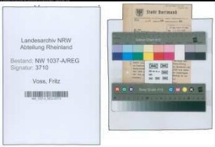Entnazifizierung Fritz Voss , geb. 09.01.1886 (Gastwirt)