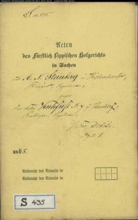 Steinberg in Hohenhausen gegen Kuhfuß Nr. 7 zu Henstorf