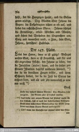 Der 147. Psalm
