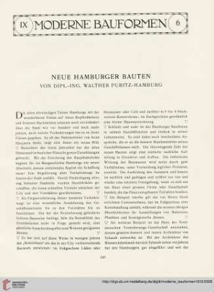9: Neue Hamburger Bauten