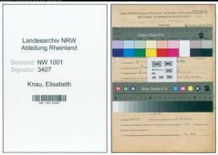 Entnazifizierung Elisabeth Knau, geb. 23.04.1903 ()