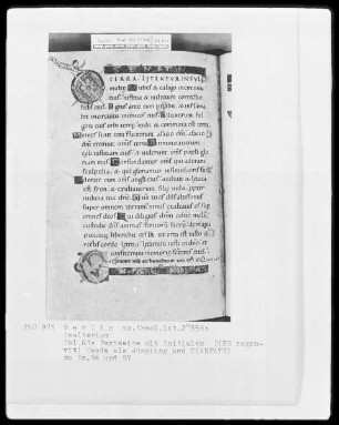 Psalter aus Werden — Initialen D und C, Folio 61verso