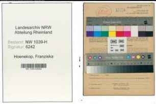 Entnazifizierung Franziska Hoenekop , geb. 14.08.1910 (Geschaeftsinhaberin)
