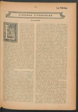 Figuras literarias : Galdós