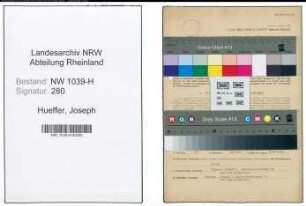 Entnazifizierung Joseph Hueffer , geb. 14.05.1897 (Rechtsanwalt)