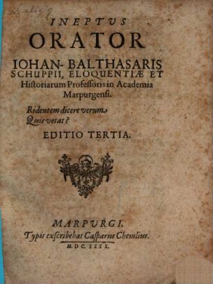 Ineptus Orator