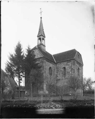 Kloster Lobenfeld - Evangelische Pfarrkirche Ansicht Nordseite mit dem quadratischen Chor