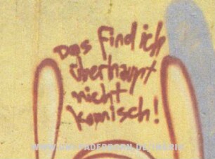 Das find ich überhaupt nicht komisch!