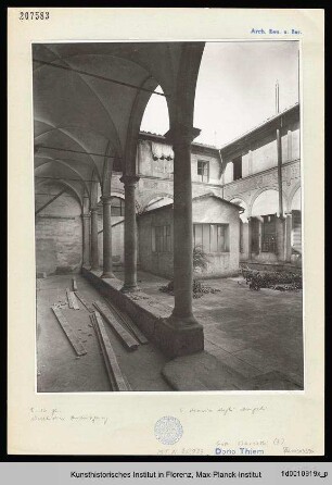 Santa Maria degli Angeli, Santa Maria degli Angioli, Santa Maria degli Angeli dal Tiratoio, Chiostro della Sagrestia, Chiostro degli Angeli, Dritter Kreuzgang, FlorenzFlorenz