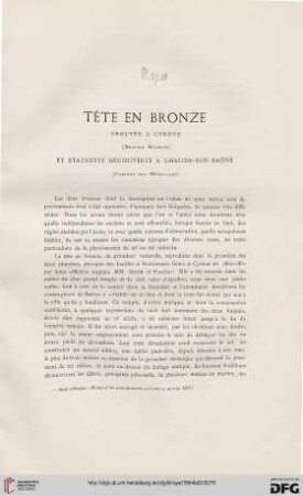 Tête en bronze