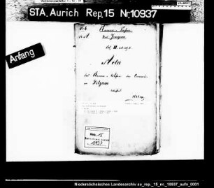Das Armenwesen in Ditzum