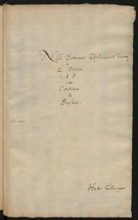 Nisi Dominus; V (3), strings, bc; g-Moll