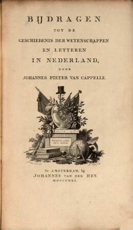 Bydragen tot de geschiedenis der wetenschappen en letteren in Nederland