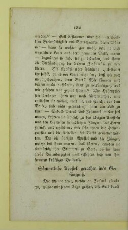 Sämmtliche Apostel gerathen in's Gefängniß