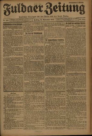 Ausgabe vom Freitag, den 14. Dezember 1923.