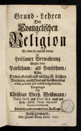 1r-496, Grund-Lehren der Evangelischen Religion