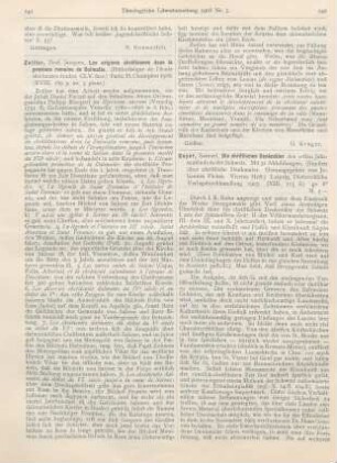 141-142 [Rezension] Zeiller, Jacques, Les origines chrétiennes dans la province romaine de Dalmatie