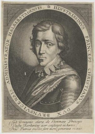Bildnis des Princeps Christianvs Dvx Brvnsvicensis