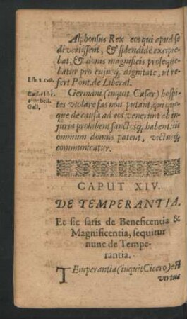 Caput XIV. De Temperantia.