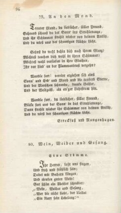 80. Wein, Weiber und Gesang