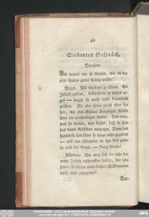 Siebentes Gespräch.