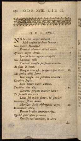 252-269, Ode XVIII.