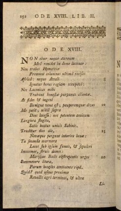 252-269, Ode XVIII.