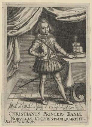 Bildnis des Christian V., Kronprinz von Dänemark und Norwegen